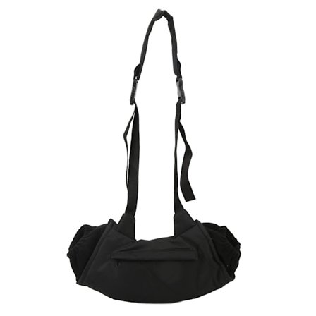 Oppvarmet Håndmuff Flanell Fortykket Hengende Design Elektrisk Oppvarmet Veske for Utendørs Jakt Svart