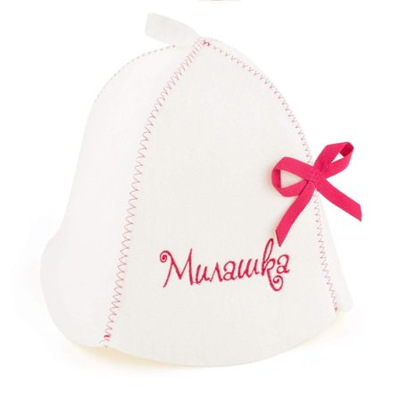 Naturlig tekstil sløyfe slips sauna lue - økologisk ullfilt hatter - beskytt hodet mot varmen