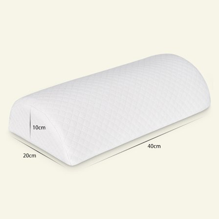 Cylindrical Leg Pillow, Slow Rebound Memory Foam Leg Pillow, Half Moon Bolster Pillow for Home Use