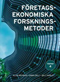 Företagsekonomiska forskningsmetoder, ISBN: 9789147149032