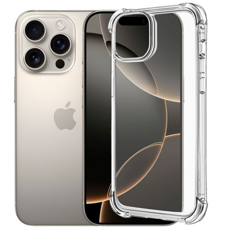 iPhone 16 Pro Cover - Ekstra stødsikker og holdbar gennemsigtig