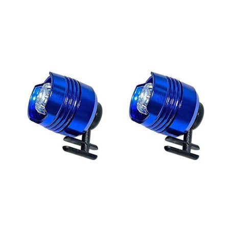 2 stk. Tøfler Lampe 3 Lysmoduser, Egnet for Voksne og Barn - Fotturer og Camping, Blå