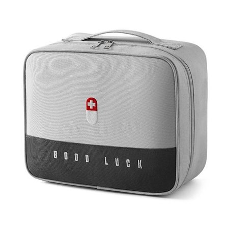 Medisinetui Kosmetisk organisering GRÅ L