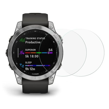 2Pcs Garmin Fenix 7 arc edge karkaistua lasia näytön suojus
