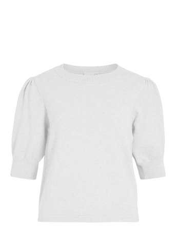 Viril 2/4 Sleeve O-Neck Knit Top - Noos White Vila