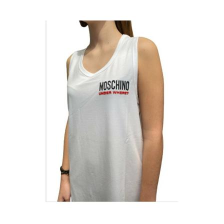 Moschino - Klänningar - Vit - Dam - Storlek: S, Dam, Storlek: S