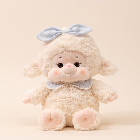 Sagoserie Lamm Dukke Søt Plysjleketøy Kanin Dukke Pute Dukke Lamb melkekake + blue_tfrf