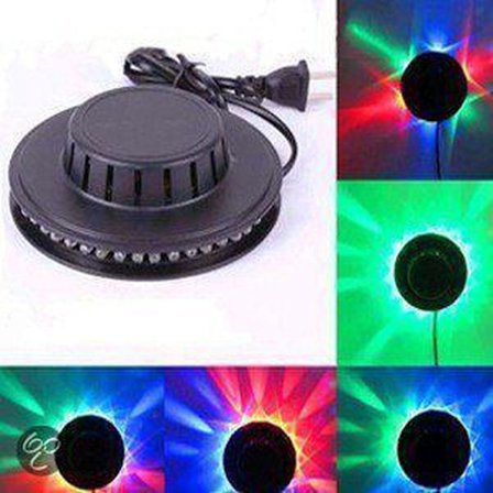 ING LED Sort RGB Disco Tornado UFO Væg Lampe