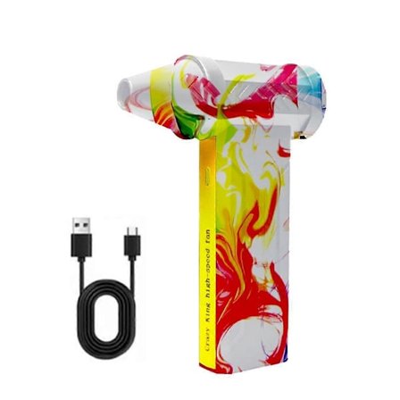 Sähköinen ilmapuhallin Turbo JetFan 160000RPM Harjaton moottori Turbo Voimakas tuuletin USB Ladattava virta