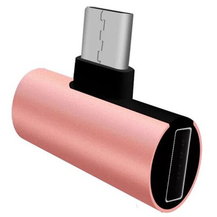 Praktiskt Type-C Audio Adapter AUX 3.5 + Type-C Port