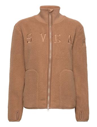 W. Pile Turtle Zip Sweat Brown Svea