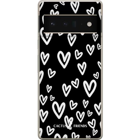 Kompatibelt Mobildeksel til Google Google Pixel 6 Pro Cactus and Friends - Handdrawn Love Chaos