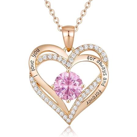 Halskæder til kvinder 925 Sterling Sølv Love Heart Pendant fødsler