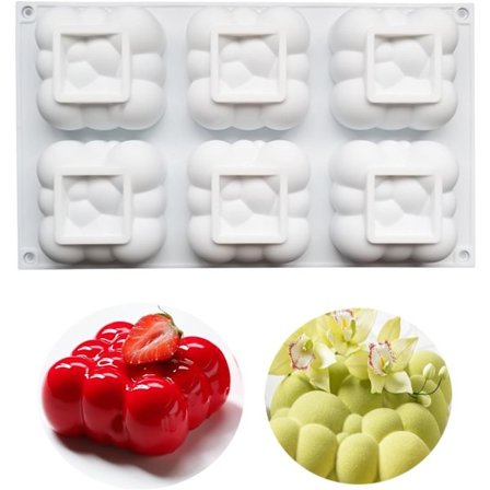 Silikonform för Tårta i Molnform, Bubbelform i Silikon, Lämplig för Mousse-Tårta