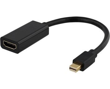 Deltaco-Mini DisplayPort till HDMI adapter, 4K 60Hz, 0,2m, Svart-Mini DisplayPort til HDMI-adapter med støtte for 4K-Computer accessories-Adaptere