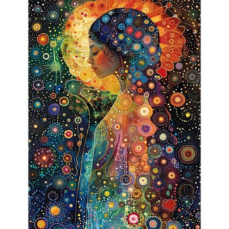 Fantasy Kvinde Diamantmaleri Kit: 5D Fuld Bor, Smukt Portræt, Premium Lærred, DIY Håndværk til Stue Vægkunst