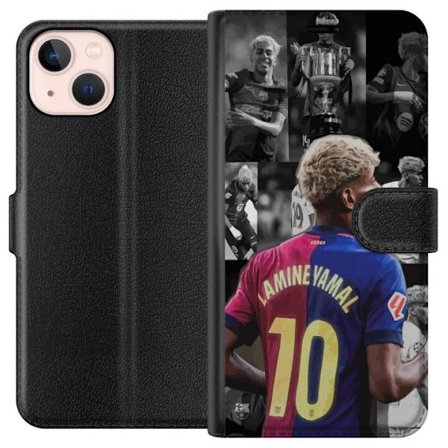 Kompatibelt Lommeboketui til Apple Apple iPhone 13 Yamal FC Barcelona fotball stjernespire 2025
