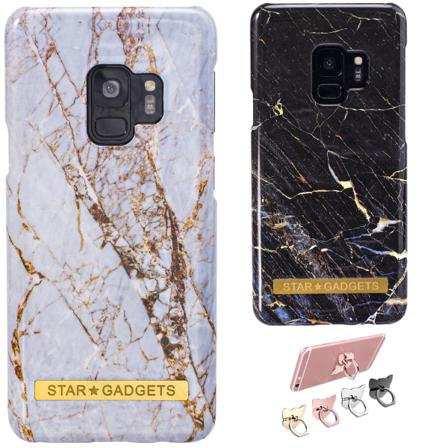 Samsung Galaxy S9 - Skal / Skydd / Marmor Vit