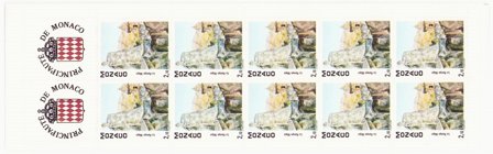 Monaco 1990 - YT C5 (10x 1708) - Postfrisk hæfte