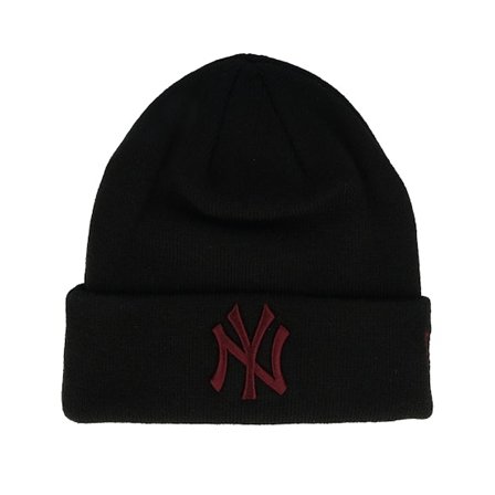 New Era - MLB Svart cuff Beanie - New York Yankees League Essential Black Cuff @ Hatstore
