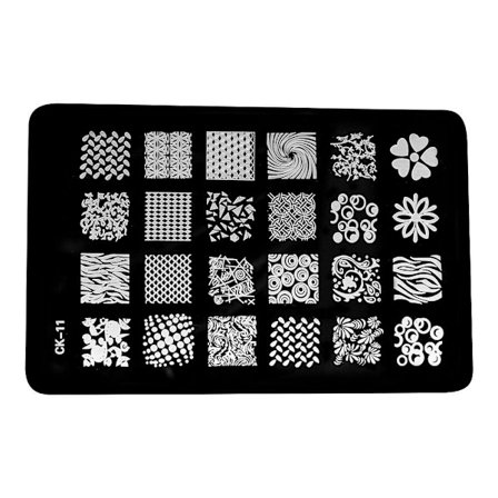 Leimalevy - Kynsikoristeet - CK11 - Suorakulmio