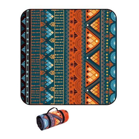 Picnic Tæpper, Boho Picnic Måtte Vandafvisende Foldbar, Sandtæt Overdimensioneret Udendørs Måtte, til Fester, Camping, Park, Rejser, Græsgaver, Stil 