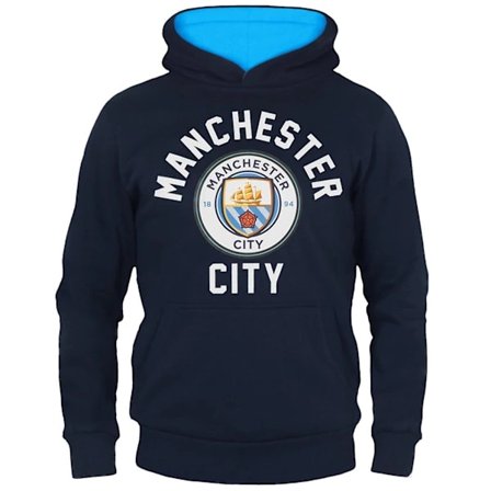 Manchester City Drenge Hætte Fleece Print Officiel Fodboldgave 150cm