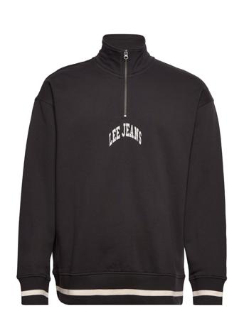 Half Zip Seasonal Sws Sweat-shirt Tröja Blå Lee Jeans