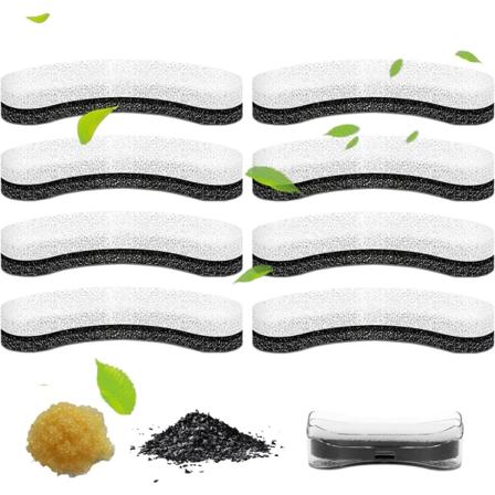 8st husdjursfontänfilter ersättning för klar kattvattenfontän, hundvattendispenser kattfontänfilter
