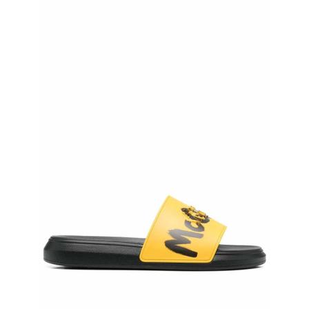Alexander McQueen Sliders Gul, Herre Sandaler, Størrelse: 41 1/2 EU