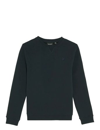 Lyle & Scott Tonal Crew Neck Sweatshirt - Navy - 134-140