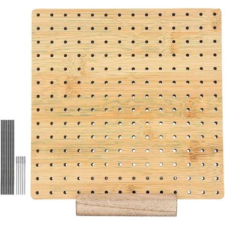 Blokeringsbræt, blokeringsbrætter til hækling, firkantede blokeringsbrætter til strikke- og hækleprojekter Håndlavet strikning med træstrikkebase 4 