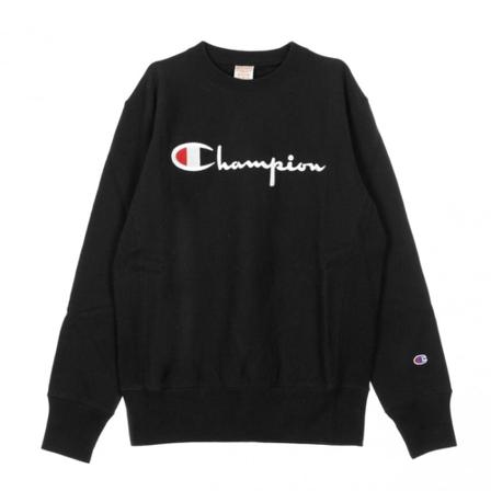 Champion Reverse Weaves Big Logo Hightly SWM , Zwart , Heren , Maat: XL Hoodies & sweatvesten