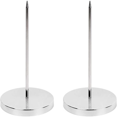 2 ST Kvittogaffel Stång Pappershållare Spik, Rostfritt Stål Kvittohållare Memo Hållare Spik