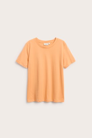 Kappahl | Vanlig t-skjorte i bomull Oransje S | Oransje