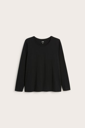 Kappahl | Enkel topp med lange ermer | Svart