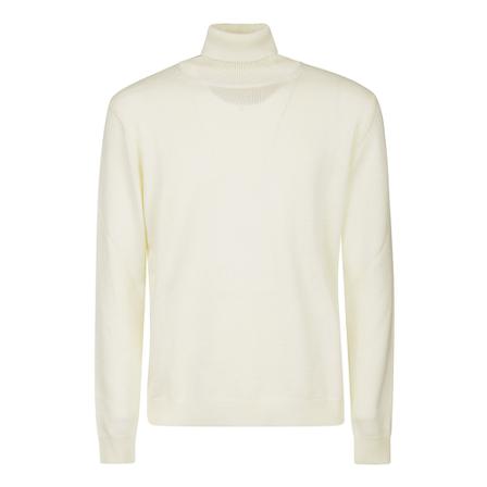 Roberto Collina, Turtleneck Merinos Beżowy, Mężczyzna, Rozmiar: L