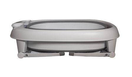 BabyDan Foldbart Babybadekar Hvid 100 L 80x53x445 cm, Børn & Forældre, Badetid, Badekar - Og Måtter