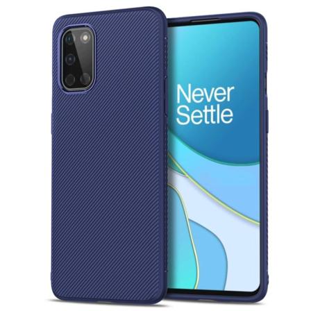 Twill Texture Flexicase Skal Till Oneplus 8t - Blå Blå