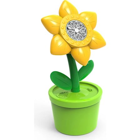 Bubbelmaskin solrosor, LED-lampor, uppladdningsbar, musik, bärbar bubbelmaskin för barn, 20 000 bubblor/min - XF5-