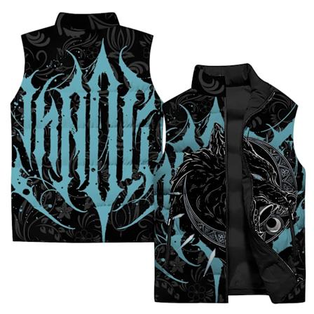 Cool Arbejdsvest til Mænd Mode Mænds Ærmeløs Vest Holdbar 3D Trykt Ulv Komfortabel Høj Kvalitet Mand Jakker Veste Frakke P24108YSY-90PG 3XL