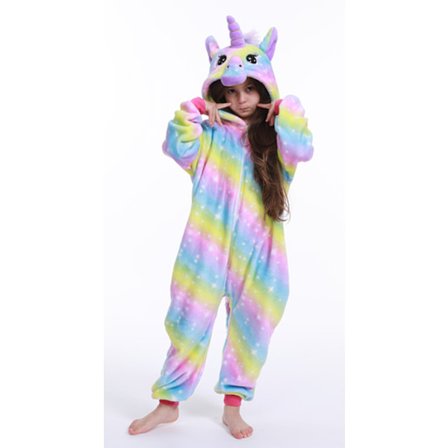 Ny Pegasus Dyre Onesie Pyjamas Tegneseriestil Vinter Flanell Barne Pyjamas