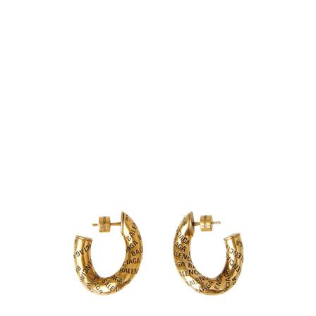 Balenciaga Earrings Gul, Dame Øreringe, Størrelse: ONE Size