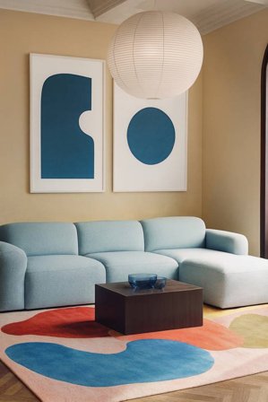 Sirene 160X230 Light Pink/Multicolor Wool Rug