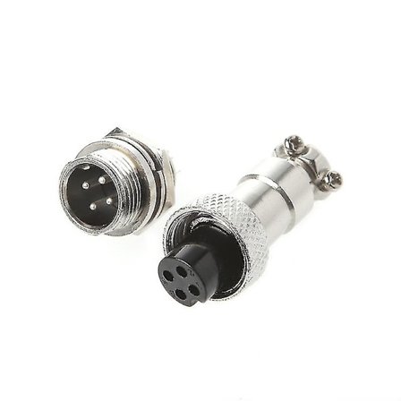 Luftfartsstik han- og hun-ledningspanel metalstik 12 mm 2/3/4/5/6 ben Gx12 høj kvalitet