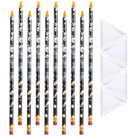 Rhinestone Picker Penna Spik Spets Krita Självhäftande Harts Picker Penna Gem Picker Verktyg För Nagelkonst Diy Dekoration