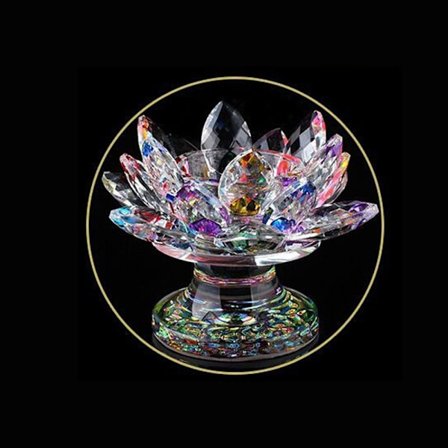 Crysta Lotus Flower Ornament Lotus Flower Figur MULTICOLOR