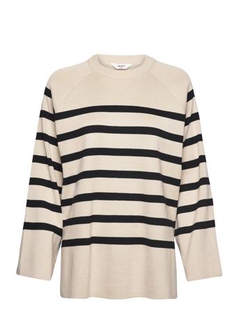 Objester Ls Knit Top Noos Object Patterned