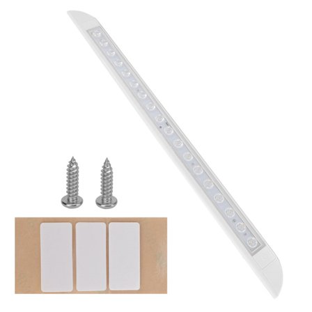 12V 6W 6000K 1000LM LED Interiörljusramp med Touch-brytare Universal RV Husbil Släpvagn Lampa