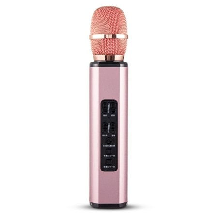 K6 Bluetooth 4.2 Karaoke Live Stereo Sound Trådlös Bluetooth Kondensatormikrofon (Rose Gold)